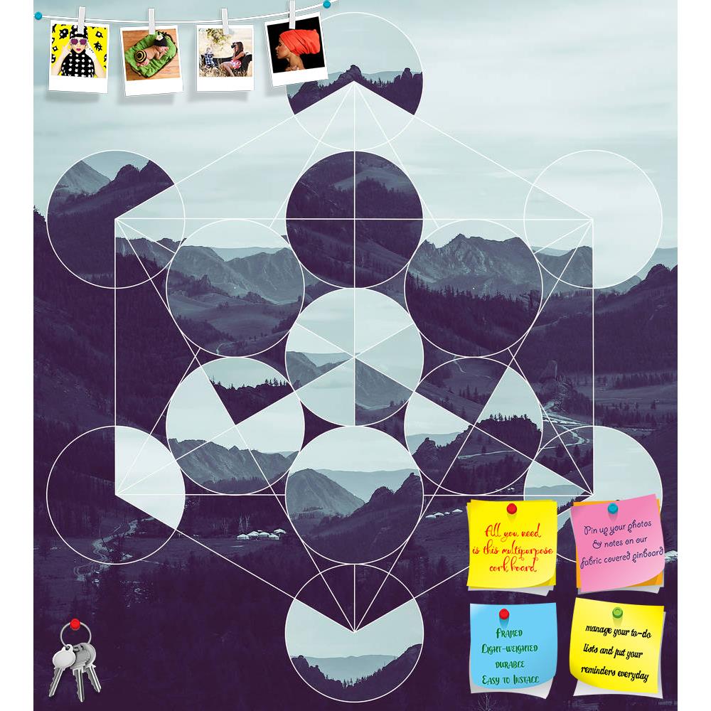 ArtzFolio Forest Mountains & The Metatrons Cube Printed Bulletin Board Notice Pin Board Soft Board | Frameless-Bulletin Boards Frameless-AZSAO52527099BLB_FL_L-Image Code 5005617 Vishnu Image Folio Pvt Ltd, IC 5005617, ArtzFolio, Bulletin Boards Frameless, Abstract, Digital Art, forest, mountains, the, metatrons, cube, printed, bulletin, board, notice, pin, soft, frameless, metatron, mystical, background, mountain, card, nature, collage, mosaic, geometric, landscape, symbol, sacred, geometry, esoteric, medit