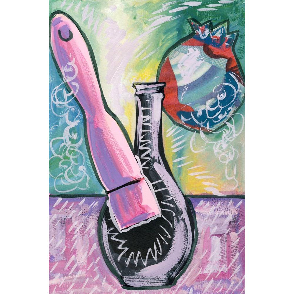 Still Life Art Canvas Painting Synthetic Frame-Paintings MDF Framing-AFF_FR-IC 5005621 IC 5005621, Abstract Expressionism, Abstracts, Art and Paintings, Black, Black and White, Collages, Dots, Icons, Illustrations, Modern Art, Paintings, Semi Abstract, Signs and Symbols, Still Life, Symbols, White, still, life, art, canvas, painting, synthetic, frame, abstract, acrylics, artistic, blue, bottle, bottles, brush, brushstroke, brushstrokes, collage, color, colors, creation, creative, cubist, expression, express