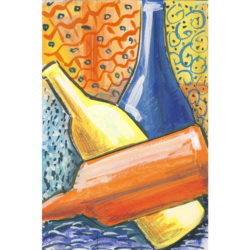 Still Life Art Canvas Painting Synthetic Frame-Paintings MDF Framing-AFF_FR-IC 5005623 IC 5005623, Abstract Expressionism, Abstracts, Art and Paintings, Black, Black and White, Collages, Dots, Icons, Illustrations, Modern Art, Paintings, Semi Abstract, Signs and Symbols, Still Life, Symbols, White, still, life, art, canvas, painting, synthetic, frame, abstract, acrylics, artistic, blue, bottle, bottles, brush, brushstroke, brushstrokes, collage, color, colors, creation, creative, cubist, expression, express