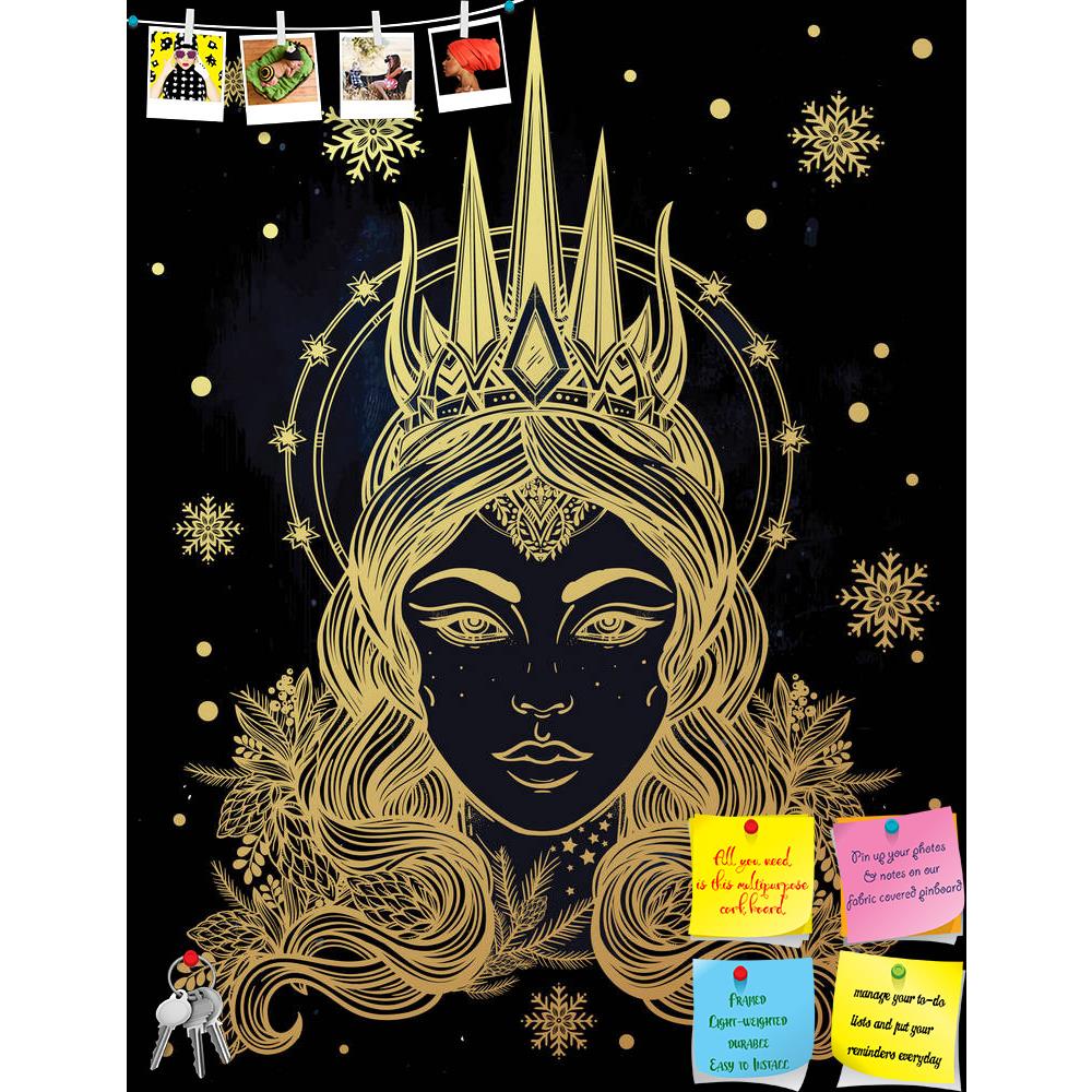 ArtzFolio Fantasy Snow Queen Portriat Printed Bulletin Board Notice Pin Board Soft Board | Frameless-Bulletin Boards Frameless-AZSAO53289525BLB_FL_L-Image Code 5005632 Vishnu Image Folio Pvt Ltd, IC 5005632, ArtzFolio, Bulletin Boards Frameless, Traditional, Digital Art, fantasy, snow, queen, portriat, printed, bulletin, board, notice, pin, soft, frameless, hand, drawn, beautiful, artwork, winter, spirituality, occultism, tattoo, art, coloring, books, isolated, vector, illustration, pin up board, push pin b