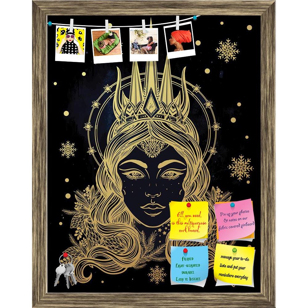 ArtzFolio Fantasy Snow Queen Portriat Printed Bulletin Board Notice Pin Board Soft Board | Framed-Bulletin Boards Framed-AZSAO53289525BLB_FR_L-Image Code 5005632 Vishnu Image Folio Pvt Ltd, IC 5005632, ArtzFolio, Bulletin Boards Framed, Traditional, Digital Art, fantasy, snow, queen, portriat, printed, bulletin, board, notice, pin, soft, framed, hand, drawn, beautiful, artwork, winter, spirituality, occultism, tattoo, art, coloring, books, isolated, vector, illustration, pin up board, push pin board, extra 