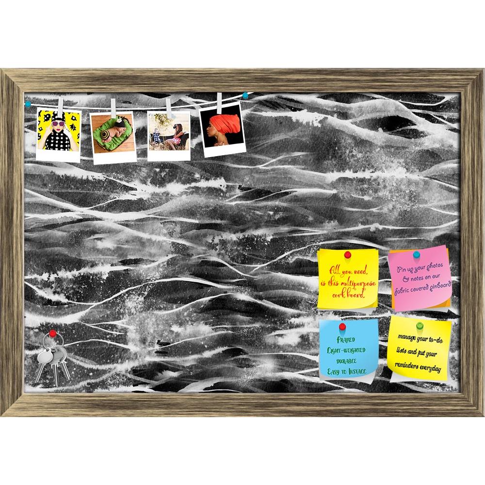 ArtzFolio Abstract Sea Waves & Splashes Printed Bulletin Board Notice Pin Board Soft Board | Framed-Bulletin Boards Framed-AZSAO54006360BLB_FR_L-Image Code 5005641 Vishnu Image Folio Pvt Ltd, IC 5005641, ArtzFolio, Bulletin Boards Framed, Abstract, Fine Art Reprint, sea, waves, splashes, printed, bulletin, board, notice, pin, soft, framed, watercolor, ink, seamless, pattern, illustration, wave, wavy, spray, line, foam, water, splash, background, texture, painting, design, drawing, grunge, paper, graphic, vi