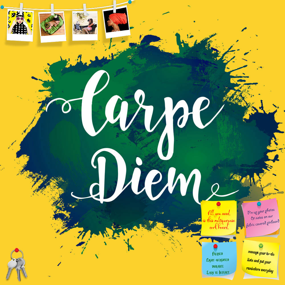 ArtzFolio Carpe Diem Typography Art Printed Bulletin Board Notice Pin Board Soft Board | Frameless-Bulletin Boards Frameless-AZSAO54947853BLB_FL_L-Image Code 5005655 Vishnu Image Folio Pvt Ltd, IC 5005655, ArtzFolio, Bulletin Boards Frameless, Quotes, Digital Art, carpe, diem, typography, art, printed, bulletin, board, notice, pin, soft, frameless, latin, phrase, means, capture, moment, hand, drawn, poster, t, shirt, lettered, calligraphic, design, pin up board, push pin board, extra large cork board, big p