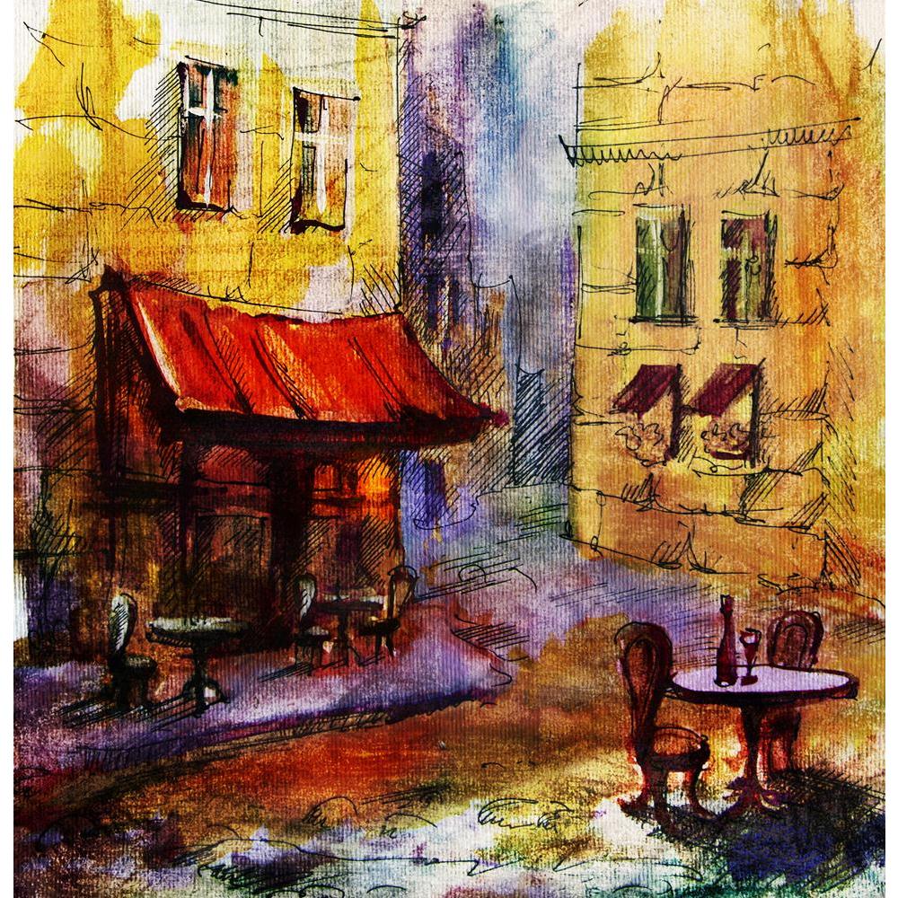 Pitaara Box European Cafe Art D2 Canvas Painting Synthetic Frame-Paintings MDF Framing-PBART55160168AFF_FR_L-Image Code 5005659 Vishnu Image Folio Pvt Ltd, IC 5005659, Pitaara Box, Paintings MDF Framing, Places, Fine Art Reprint, european, cafe, art, d2, canvas, painting, synthetic, frame, graphic, drawing, color, french, outdoor, framed canvas print, wall painting for living room with frame, canvas painting for living room, artzfolio, poster, framed canvas painting, wall painting with frame, canvas paintin