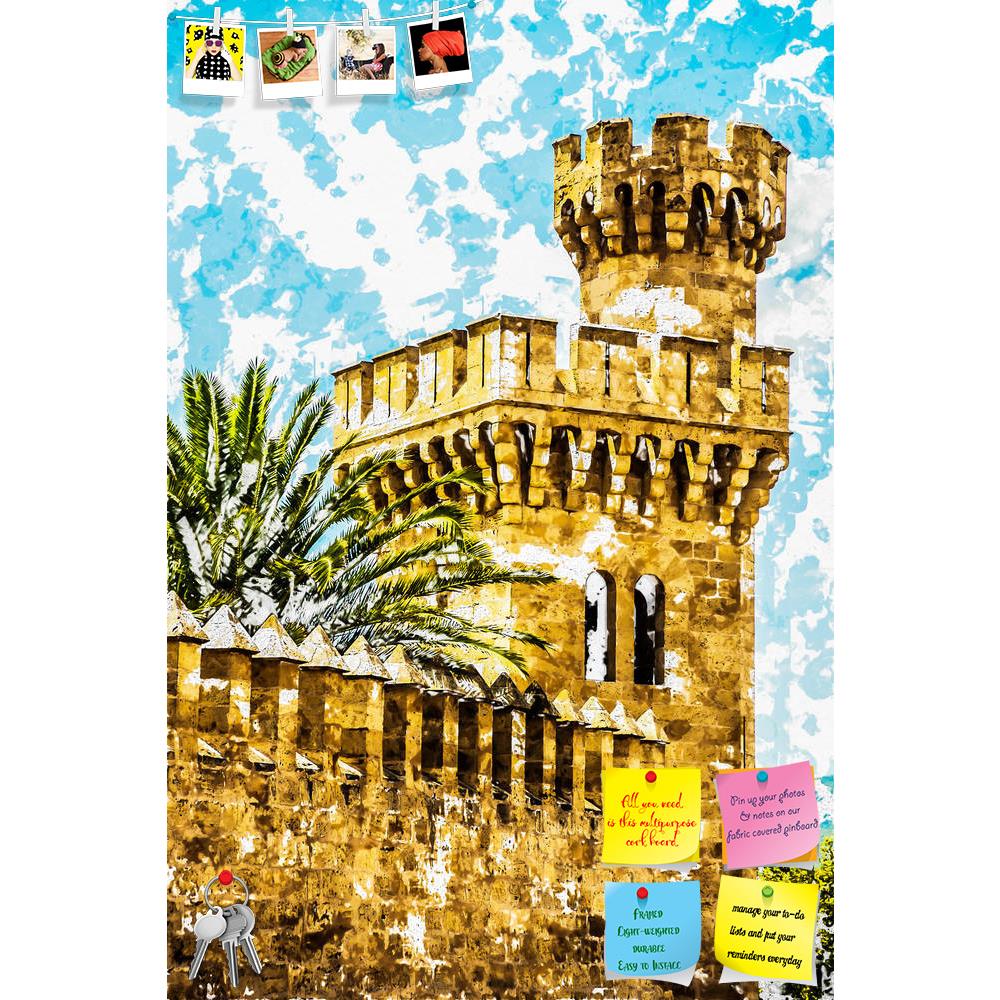 ArtzFolio Almudaina Palace In Palma De Mallorca, Spain Printed Bulletin Board Notice Pin Board Soft Board | Frameless-Bulletin Boards Frameless-AZSAO55246569BLB_FL_L-Image Code 5005660 Vishnu Image Folio Pvt Ltd, IC 5005660, ArtzFolio, Bulletin Boards Frameless, Places, Fine Art Reprint, almudaina, palace, in, palma, de, mallorca, spain, printed, bulletin, board, notice, pin, soft, frameless, palm, tree, against, blue, sky, clouds, balearic, islands, modern, painting, background, illustration, water, archit