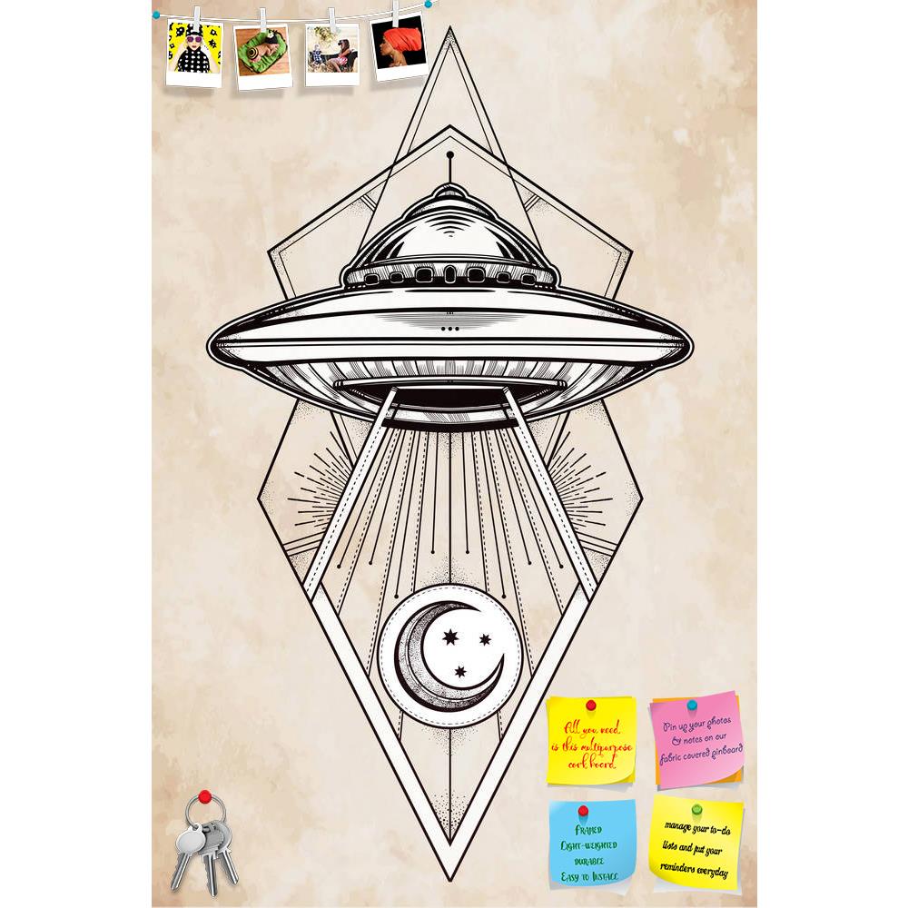 ArtzFolio Alien Spaceship D1 Printed Bulletin Board Notice Pin Board Soft Board | Frameless-Bulletin Boards Frameless-AZSAO55561241BLB_FL_L-Image Code 5005670 Vishnu Image Folio Pvt Ltd, IC 5005670, ArtzFolio, Bulletin Boards Frameless, Abstract, Digital Art, alien, spaceship, d1, printed, bulletin, board, notice, pin, soft, frameless, geometric, design, ufo, background, flying, saucer, icon, conspiracy, theory, concept, tattoo, art, isolated, vector, illustration, pin up board, push pin board, extra large 