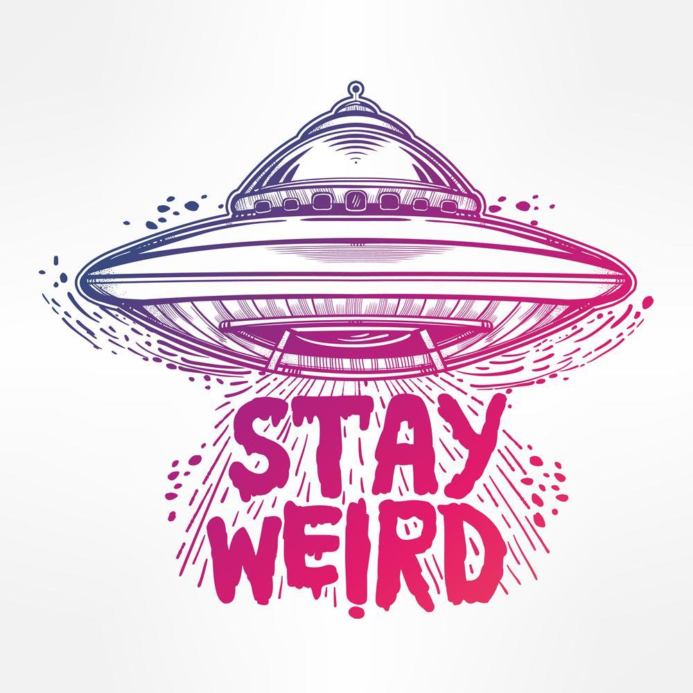 Stay Weird Canvas Painting Synthetic Frame-Paintings MDF Framing-AFF_FR-IC 5005675 IC 5005675, Art and Paintings, Icons, Illustrations, Inspirational, Motivation, Motivational, Quotes, stay, weird, canvas, painting, synthetic, frame, hand, drawn, lettering, ufo, quote, aliens, background, flying, saucer, icon, conspiracy, theory, concept, print, tattoo, art, isolated, vector, illustration, artzfolio, wall decor for living room, wall frames for living room, frames for living room, wall art, canvas painting, 
