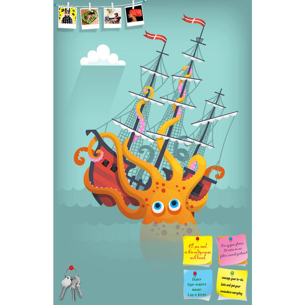 ArtzFolio Giant Squid Breaking & Sinking Ship In An Ocean Printed Bulletin Board Notice Pin Board Soft Board | Frameless-Bulletin Boards Frameless-AZSAO55846870BLB_FL_L-Image Code 5005677 Vishnu Image Folio Pvt Ltd, IC 5005677, ArtzFolio, Bulletin Boards Frameless, Animals, Kids, Digital Art, giant, squid, breaking, sinking, ship, in, an, ocean, printed, bulletin, board, notice, pin, soft, frameless, pin up board, push pin board, extra large cork board, big pin board, notice board, small bulletin board, cor