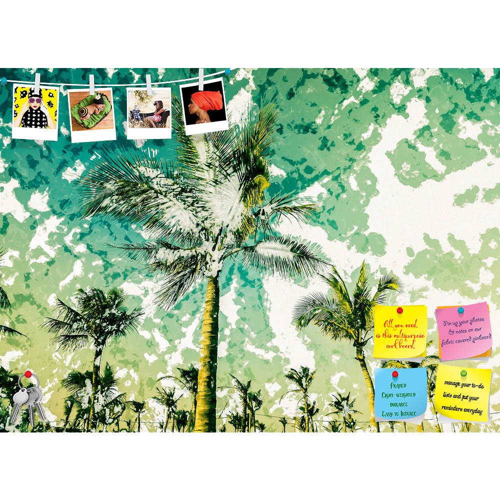 ArtzFolio Palms Against Blue Sky On A Beach D2 Printed Bulletin Board Notice Pin Board Soft Board | Frameless-Bulletin Boards Frameless-AZSAO56300404BLB_FL_L-Image Code 5005682 Vishnu Image Folio Pvt Ltd, IC 5005682, ArtzFolio, Bulletin Boards Frameless, Landscapes, Fine Art Reprint, palms, against, blue, sky, on, a, beach, d2, printed, bulletin, board, notice, pin, soft, frameless, modern, painting, background, illustration, leaf, nobody, water, white, atoll, beautiful, california, caribbean, cloud, coconu