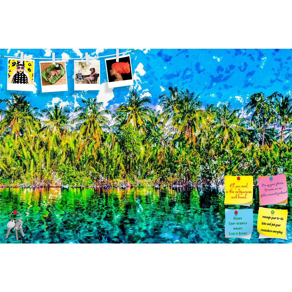 ArtzFolio Palm Trees On Sea Shore At Beautiful Sunny Day Printed Bulletin Board Notice Pin Board Soft Board | Frameless-Bulletin Boards Frameless-AZSAO56300518BLB_FL_L-Image Code 5005685 Vishnu Image Folio Pvt Ltd, IC 5005685, ArtzFolio, Bulletin Boards Frameless, Landscapes, Fine Art Reprint, palm, trees, on, sea, shore, at, beautiful, sunny, day, printed, bulletin, board, notice, pin, soft, frameless, image, tropical, vacation, happiness, modern, painting, background, illustration, asia, water, balearic, 