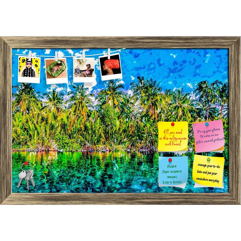 ArtzFolio Palm Trees On Sea Shore At Beautiful Sunny Day Printed Bulletin Board Notice Pin Board Soft Board | Framed-Bulletin Boards Framed-AZSAO56300518BLB_FR_L-Image Code 5005685 Vishnu Image Folio Pvt Ltd, IC 5005685, ArtzFolio, Bulletin Boards Framed, Landscapes, Fine Art Reprint, palm, trees, on, sea, shore, at, beautiful, sunny, day, printed, bulletin, board, notice, pin, soft, framed, image, tropical, vacation, happiness, modern, painting, background, illustration, asia, water, balearic, bay, beach, 