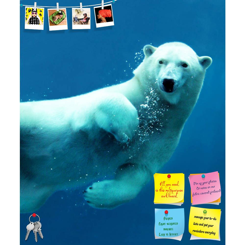 ArtzFolio Close Up Of A Swimming Polar Bear Underwater Printed Bulletin Board Notice Pin Board Soft Board | Frameless-Bulletin Boards Frameless-AZ5005697BLB_FL_RF_R-0-Image Code 5005697 Vishnu Image Folio Pvt Ltd, IC 5005697, ArtzFolio, Bulletin Boards Frameless, Animals, Photography, close, up, of, a, swimming, polar, bear, underwater, printed, bulletin, board, notice, pin, soft, frameless, mammal, animal, water, looking, at, camera, ice, cold, arctic, swim, movement, ursus, maritimus, close-up, details, b