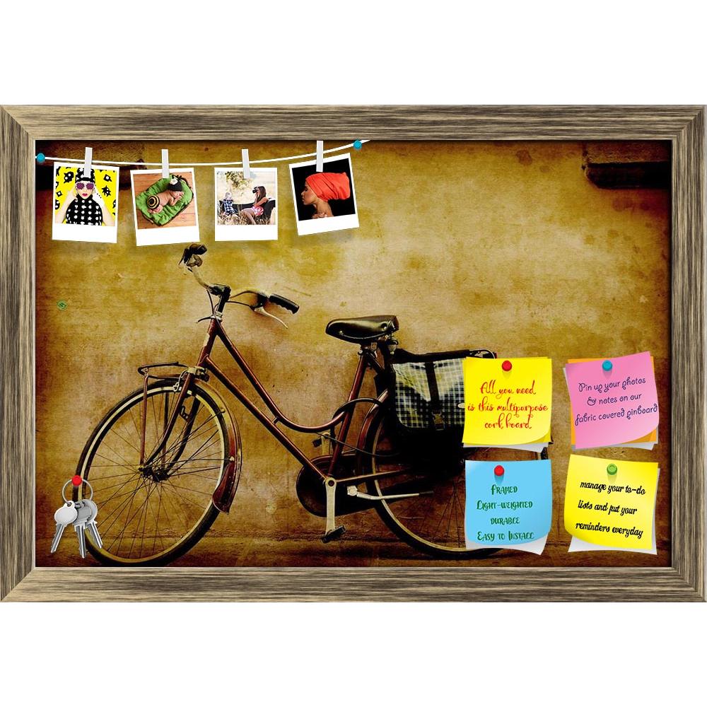 ArtzFolio Old Retro Bicycle Against A Grungy Wall In Italy Printed Bulletin Board Notice Pin Board Soft Board | Framed-Bulletin Boards Framed-AZ5005702BLB_FR_RF_R-0-Image Code 5005702 Vishnu Image Folio Pvt Ltd, IC 5005702, ArtzFolio, Bulletin Boards Framed, Automobiles, Photography, old, retro, bicycle, against, a, grungy, wall, in, italy, printed, bulletin, board, notice, pin, soft, framed, aged, bike, brick, classic, commute, cool, culture, cycle, decay, dirty, door, doorway, drive, europe, exterior, fla