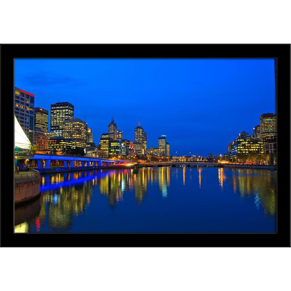Downtown Of Melbourne At Night Painting Poster Frame-Regular Art Framed-REG_FR-IC 5005707 IC 5005707, Architecture, Automobiles, Cities, City Views, Modern Art, Skylines, Transportation, Travel, Urban, Vehicles, Victorian, downtown, of, melbourne, at, night, painting, poster, frame, aussie, australia, blue, bridge, building, cbd, city, cityscape, colourful, dusk, evening, finance, illumination, lights, living, modern, nightscape, office, reflection, river, skyline, skyscrapers, street, tourism, tower, twili