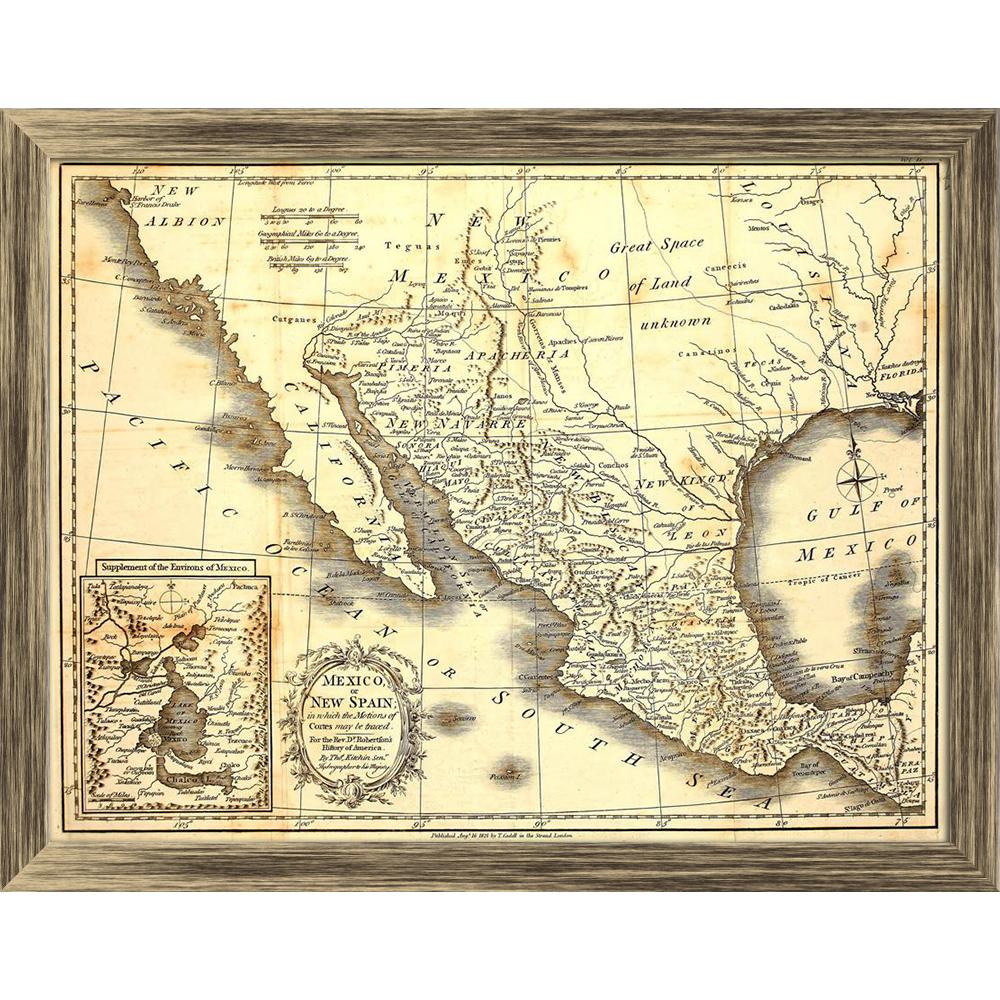 ArtzFolio Image of Antique Map Of Mexico 1821 Canvas Painting Synthetic Frame-Paintings Synthetic Framing-AZ5005709ART_FR_RF_R-0-Image Code 5005709 Vishnu Image Folio Pvt Ltd, IC 5005709, ArtzFolio, Paintings Synthetic Framing, Places, Vintage, Digital Art, image, of, antique, map, mexico, 1821, canvas, painting, synthetic, frame, framed, print, wall, for, living, room, with, poster, pitaara, box, large, size, drawing, art, split, big, office, reception, photography, kids, panel, designer, decorative, amazo
