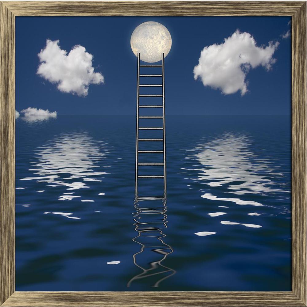 ArtzFolio Ladder Rises Out Of Body Of Water Canvas Painting Synthetic Frame-Paintings Synthetic Framing-AZ5005711ART_FR_RF_R-0-Image Code 5005711 Vishnu Image Folio Pvt Ltd, IC 5005711, ArtzFolio, Paintings Synthetic Framing, Conceptual, Digital Art, ladder, rises, out, of, body, water, canvas, painting, synthetic, frame, framed, print, wall, for, living, room, with, poster, pitaara, box, large, size, drawing, art, split, big, office, reception, photography, kids, panel, designer, decorative, amazonbasics, 