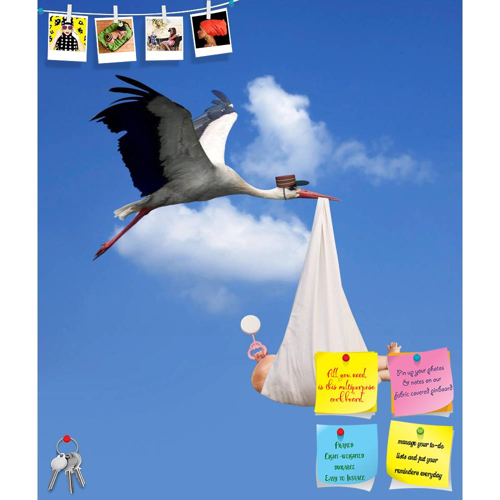 ArtzFolio Stork in Flight Delivering a Newborn Baby Printed Bulletin Board Notice Pin Board Soft Board | Frameless-Bulletin Boards Frameless-AZ5005717BLB_FL_RF_R-0-Image Code 5005717 Vishnu Image Folio Pvt Ltd, IC 5005717, ArtzFolio, Bulletin Boards Frameless, Birds, Conceptual, Kids, Photography, stork, in, flight, delivering, a, newborn, baby, printed, bulletin, board, notice, pin, soft, frameless, flying, adoption, birth, carrying, infant, parenthood, population, overpopulation, control, fertility, expec