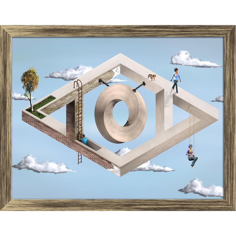 ArtzFolio Impossible Architectural Structure Canvas Painting Synthetic Frame-Paintings Synthetic Framing-AZ5005719ART_FR_RF_R-0-Image Code 5005719 Vishnu Image Folio Pvt Ltd, IC 5005719, ArtzFolio, Paintings Synthetic Framing, Abstract, Surrealism, Digital Art, impossible, architectural, structure, canvas, painting, synthetic, frame, framed, print, wall, for, living, room, with, poster, pitaara, box, large, size, drawing, art, split, big, office, reception, photography, of, kids, panel, designer, decorative