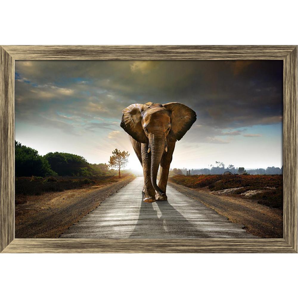 ArtzFolio Elephant Walking on the Road Canvas Painting-Paintings Wooden Framing-AZ5005725ART_FR_RF_R-0-Image Code 5005725 Vishnu Image Folio Pvt Ltd, IC 5005725, ArtzFolio, Paintings Wooden Framing, Animals, Photography, elephant, walking, on, the, road, canvas, painting, framed, print, wall, for, living, room, with, frame, poster, pitaara, box, large, size, drawing, art, split, big, office, reception, of, kids, panel, designer, decorative, amazonbasics, reprint, small, bedroom, scenery, african, animal, as
