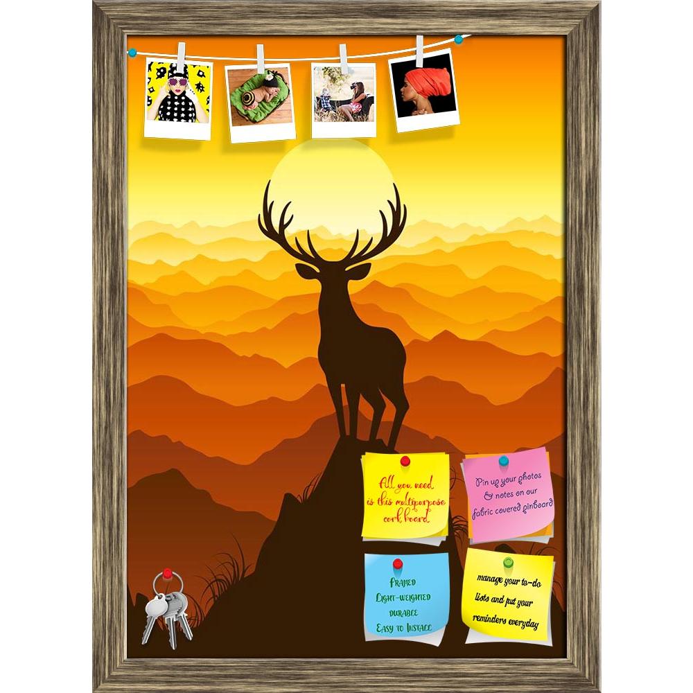 ArtzFolio Deer at Sunset Printed Bulletin Board Notice Pin Board Soft Board | Framed-Bulletin Boards Framed-AZ5005733BLB_FR_RF_R-0-Image Code 5005733 Vishnu Image Folio Pvt Ltd, IC 5005733, ArtzFolio, Bulletin Boards Framed, Animals, Landscapes, Digital Art, deer, at, sunset, printed, bulletin, board, notice, pin, soft, framed, sunset., vector, illustration., pin up board, push pin board, extra large cork board, big pin board, notice board, small bulletin board, cork board, wall notice board, giant cork boa