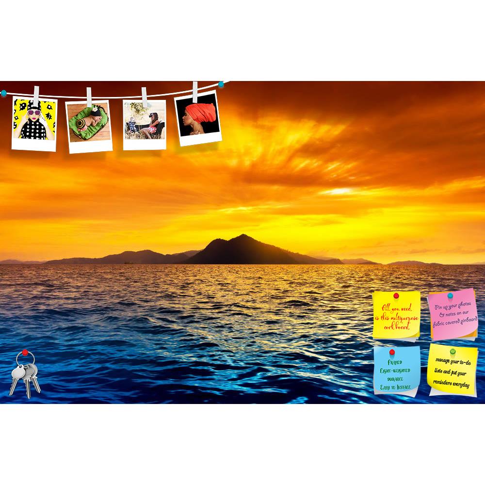 ArtzFolio Scenic View Of Island During Sunset Printed Bulletin Board Notice Pin Board Soft Board | Frameless-Bulletin Boards Frameless-AZ5005739BLB_FL_RF_R-0-Image Code 5005739 Vishnu Image Folio Pvt Ltd, IC 5005739, ArtzFolio, Bulletin Boards Frameless, Landscapes, Photography, scenic, view, of, island, during, sunset, printed, bulletin, board, notice, pin, soft, frameless, blue, cliff, cloud, color, dawn, dusk, hill, horizon, land, landscape, nature, ocean, outdoor, plant, scene, sea, seascape, shadow, sh
