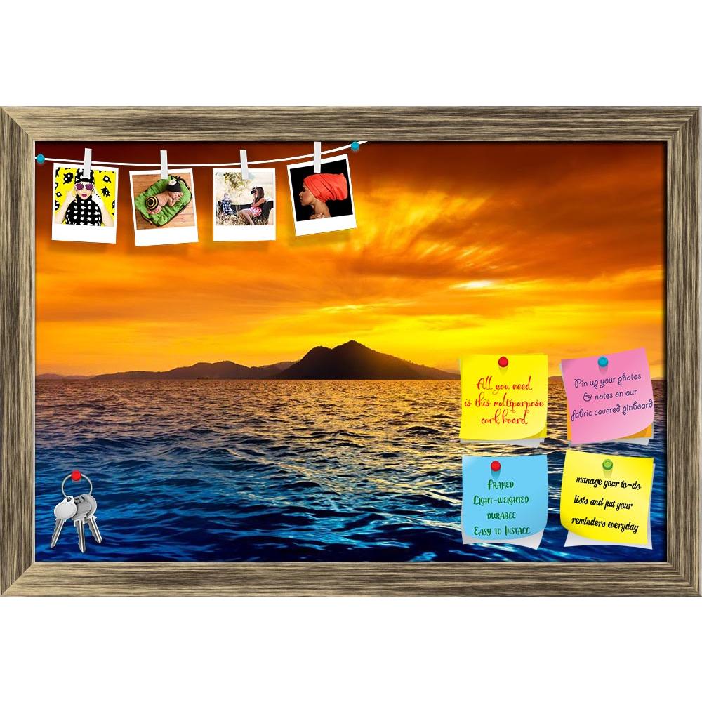 ArtzFolio Scenic View Of Island During Sunset Printed Bulletin Board Notice Pin Board Soft Board | Framed-Bulletin Boards Framed-AZ5005739BLB_FR_RF_R-0-Image Code 5005739 Vishnu Image Folio Pvt Ltd, IC 5005739, ArtzFolio, Bulletin Boards Framed, Landscapes, Photography, scenic, view, of, island, during, sunset, printed, bulletin, board, notice, pin, soft, framed, blue, cliff, cloud, color, dawn, dusk, hill, horizon, land, landscape, nature, ocean, outdoor, plant, scene, sea, seascape, shadow, shore, silhoue