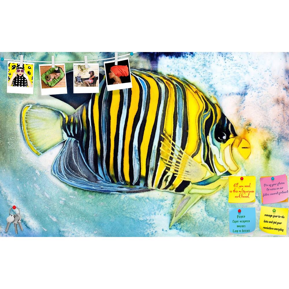 ArtzFolio The Underwater World Fish, Batik Printed Bulletin Board Notice Pin Board Soft Board | Frameless-Bulletin Boards Frameless-AZ5005746BLB_FL_RF_R-0-Image Code 5005746 Vishnu Image Folio Pvt Ltd, IC 5005746, ArtzFolio, Bulletin Boards Frameless, Animals, Fine Art Reprint, the, underwater, world, fish, batik, printed, bulletin, board, notice, pin, soft, frameless, art, artistic, background, blue, color, colorful, curve, decorative, illustration, line, painting, pattern, round, sea, vibrant, water, wave