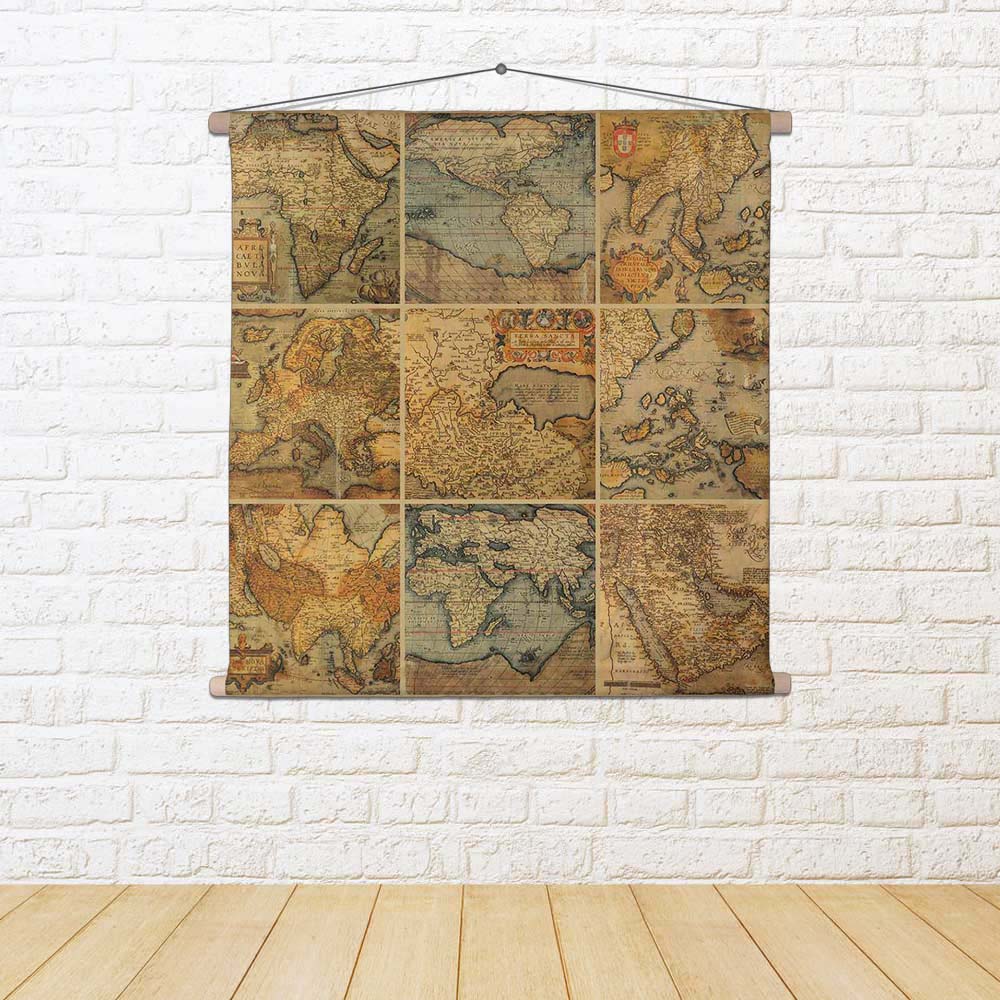 ArtzFolio Photo of Antique Maps Fabric Painting Tapestry Scroll Art Hanging-Scroll Art-AZ5005750TAP_RF_R-0-Image Code 5005750 Vishnu Image Folio Pvt Ltd, IC 5005750, ArtzFolio, Scroll Art, Places, Vintage, Photography, photo, of, antique, maps, fabric, painting, tapestry, scroll, art, hanging, map, old, age, set, past, land, earth, world, retro, paper, globe, ocean, travel, burned, africa, series, grungy, grunge, border, america, collage, culture, history, texture, picture, ancient, stained, obsolete, abstr