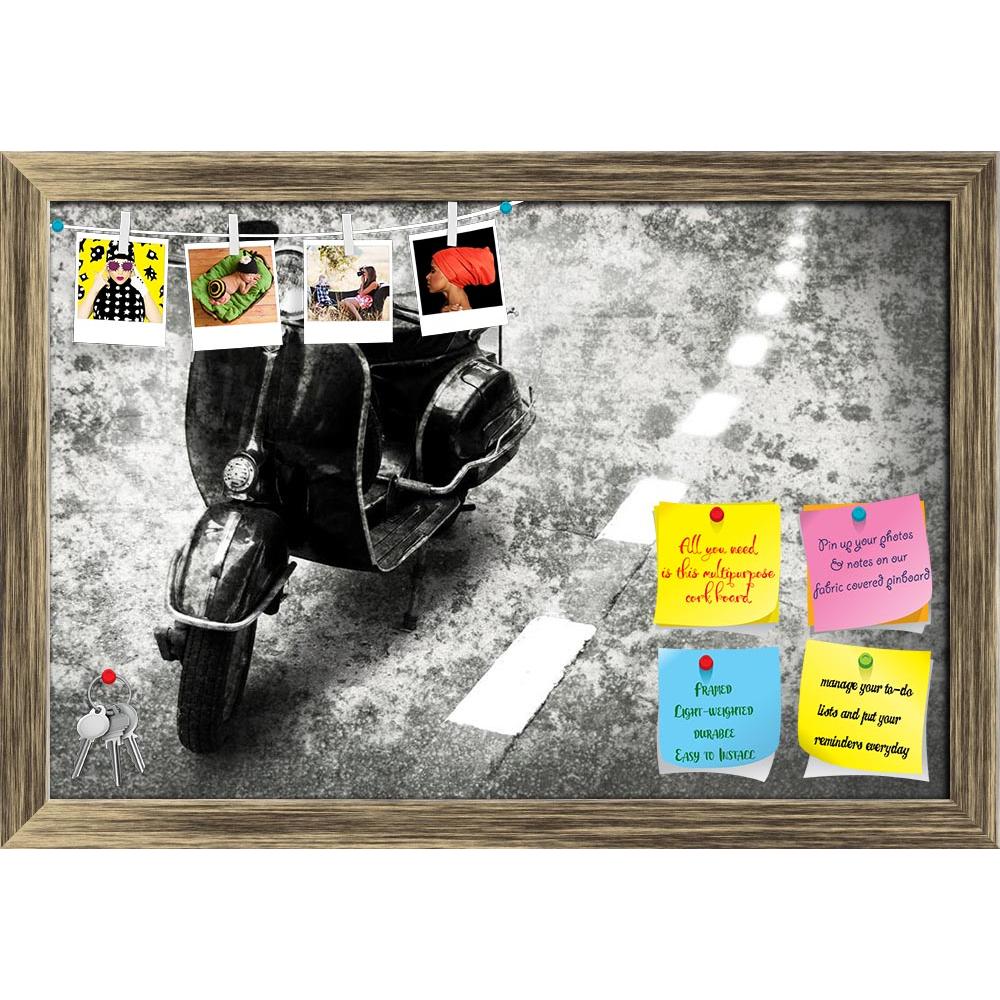 ArtzFolio Grunge Style Background Image of Retro Motobike Printed Bulletin Board Notice Pin Board Soft Board | Framed-Bulletin Boards Framed-AZ5005764BLB_FR_RF_R-0-Image Code 5005764 Vishnu Image Folio Pvt Ltd, IC 5005764, ArtzFolio, Bulletin Boards Framed, Automobiles, Vintage, Photography, grunge, style, background, image, of, retro, motobike, printed, bulletin, board, notice, pin, soft, framed, way, old, ride, bike, road, white, italy, black, motor, speed, scene, alley, street, wheels, engine, italian, o