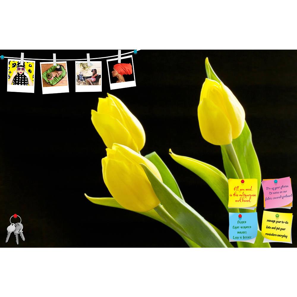 ArtzFolio Beautiful Yellow Tulips On A Black Background Printed Bulletin Board Notice Pin Board Soft Board | Frameless-Bulletin Boards Frameless-AZ5005770BLB_FL_RF_R-0-Image Code 5005770 Vishnu Image Folio Pvt Ltd, IC 5005770, ArtzFolio, Bulletin Boards Frameless, Floral, Photography, beautiful, yellow, tulips, on, a, black, background, printed, bulletin, board, notice, pin, soft, frameless, spring, nature, tulip, white, postcard, green, bouquet, beauty, blossom, flower, plant, pink, leaf, valentine, colorf