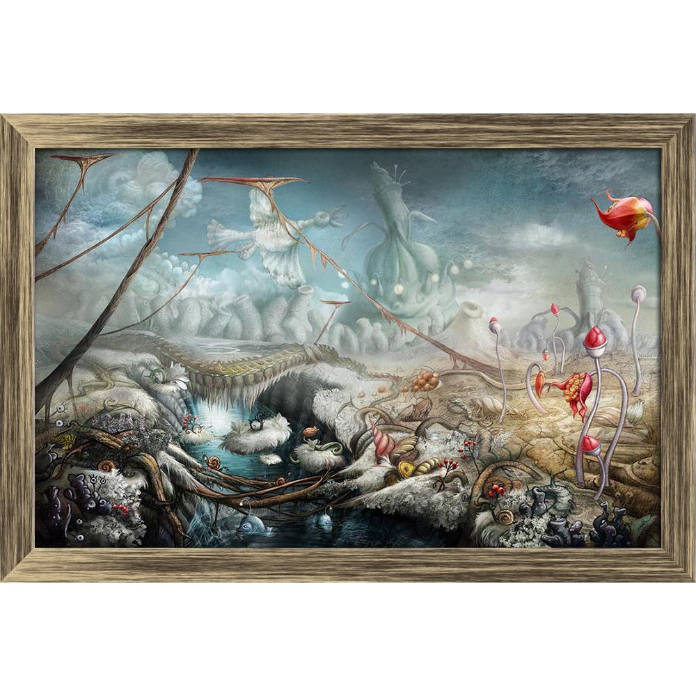 ArtzFolio Fantasy Panoramic Landscape With Lake Flowers Canvas Painting Synthetic Frame-Paintings Synthetic Framing-AZ5005776ART_FR_RF_R-0-Image Code 5005776 Vishnu Image Folio Pvt Ltd, IC 5005776, ArtzFolio, Paintings Synthetic Framing, Fantasy, Surrealism, Digital Art, panoramic, landscape, with, lake, flowers, canvas, painting, synthetic, frame, framed, print, wall, for, living, room, poster, pitaara, box, large, size, drawing, art, split, big, office, reception, photography, of, kids, panel, designer, d