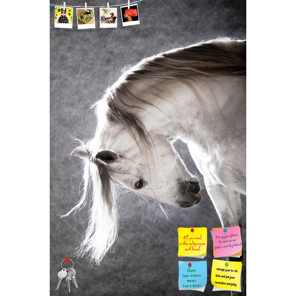 ArtzFolio White Andalusian Horse on a Dark Background Printed Bulletin Board Notice Pin Board Soft Board | Frameless-Bulletin Boards Frameless-AZ5005781BLB_FL_RF_R-0-Image Code 5005781 Vishnu Image Folio Pvt Ltd, IC 5005781, ArtzFolio, Bulletin Boards Frameless, Animals, Photography, white, andalusian, horse, on, a, dark, background, printed, bulletin, board, notice, pin, soft, frameless, animal, grey, beautiful, breed, equestrian, equine, face, mane, mare, portrait, spanish, stallion, studio, thoroughbred,