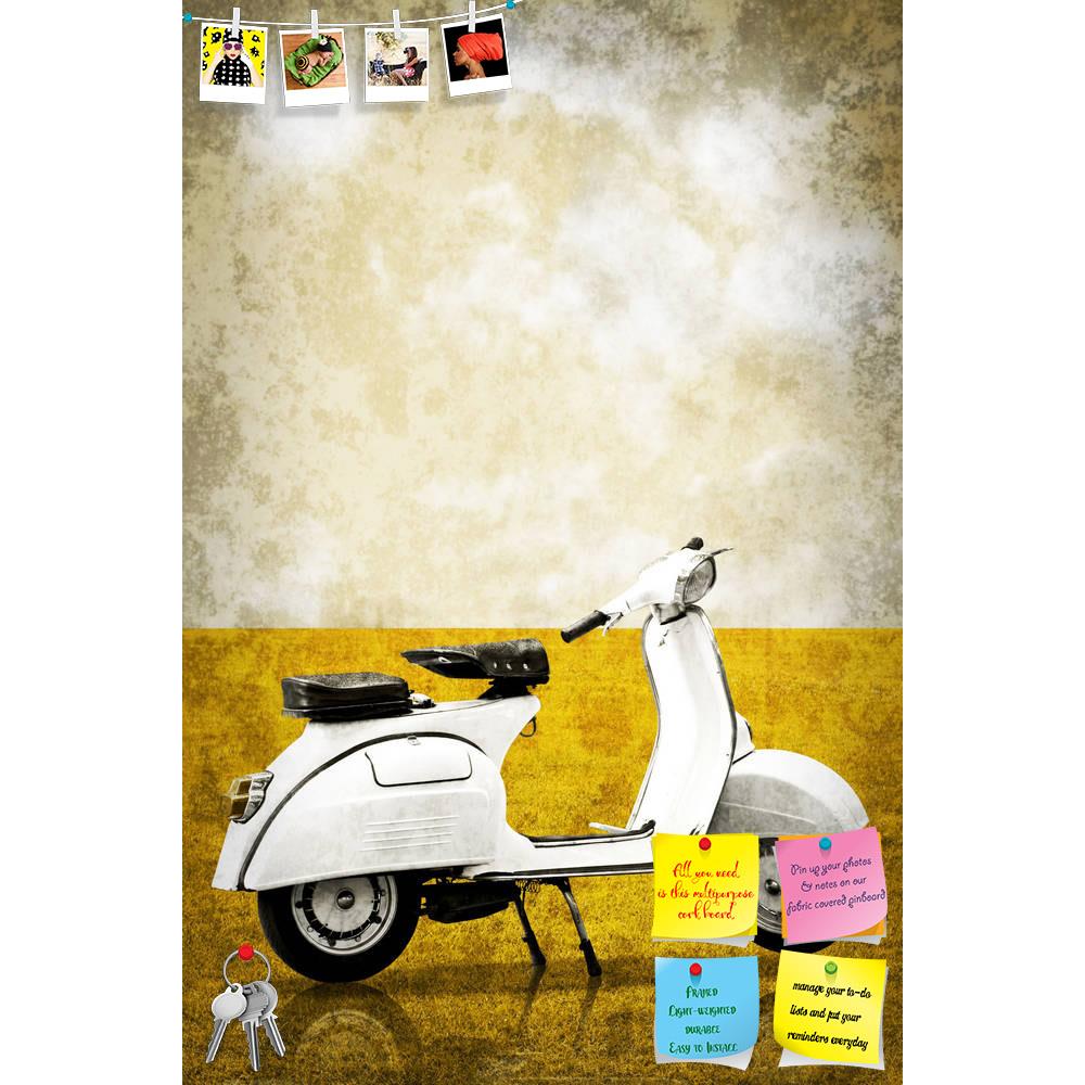 ArtzFolio Retro Style Image of White Vespa Printed Bulletin Board Notice Pin Board Soft Board | Frameless-Bulletin Boards Frameless-AZ5005782BLB_FL_RF_R-0-Image Code 5005782 Vishnu Image Folio Pvt Ltd, IC 5005782, ArtzFolio, Bulletin Boards Frameless, Automobiles, Photography, retro, style, image, of, white, vespa, printed, bulletin, board, notice, pin, soft, frameless, vintage, old, motorbike, garden, grass, background, texture, modern, design, decorate, park, parking, bike, motor, transport, motorcycle, n