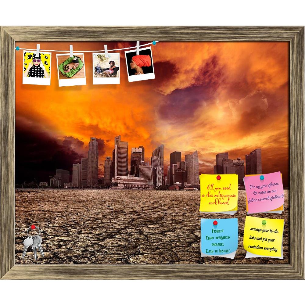 ArtzFolio City Overlooking Desolate Desert Printed Bulletin Board Notice Pin Board Soft Board | Framed-Bulletin Boards Framed-AZ5005788BLB_FR_RF_R-0-Image Code 5005788 Vishnu Image Folio Pvt Ltd, IC 5005788, ArtzFolio, Bulletin Boards Framed, Landscapes, Places, Photography, city, overlooking, desolate, desert, printed, bulletin, board, notice, pin, soft, framed, concepts, post, apocalytic, apocalypse, architectural, architecture, building, cloud, cloudscape, cloudy, colorful, commercial, cracked, day, dayl
