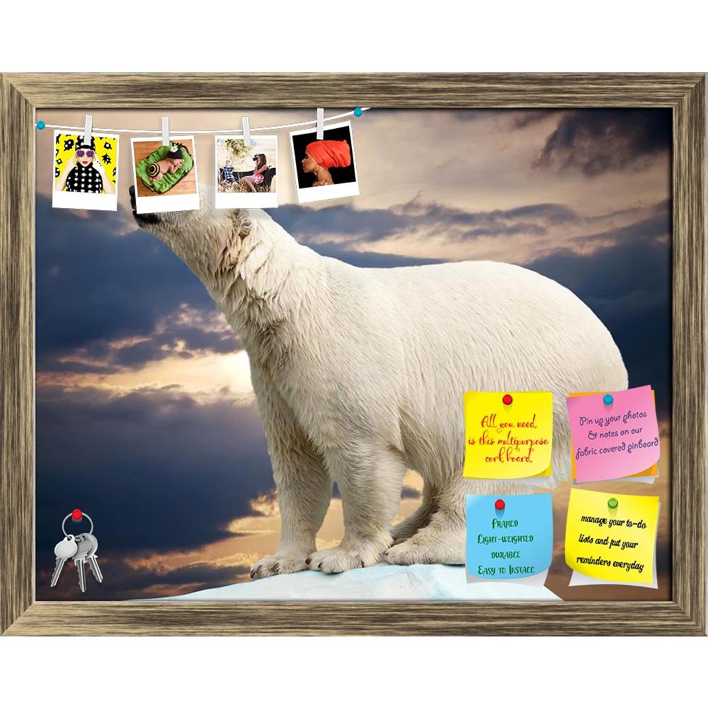 ArtzFolio Polar Bear In Wildness Area Against Sunset Printed Bulletin Board Notice Pin Board Soft Board | Framed-Bulletin Boards Framed-AZ5005794BLB_FR_RF_R-0-Image Code 5005794 Vishnu Image Folio Pvt Ltd, IC 5005794, ArtzFolio, Bulletin Boards Framed, Animals, Photography, polar, bear, in, wildness, area, against, sunset, printed, bulletin, board, notice, pin, soft, framed, animal, arctic, captive, captivity, clouds, dangerous, endangered, extinction, fur, habitat, hunt, hunter, ice, ice-cap, mammal, marin