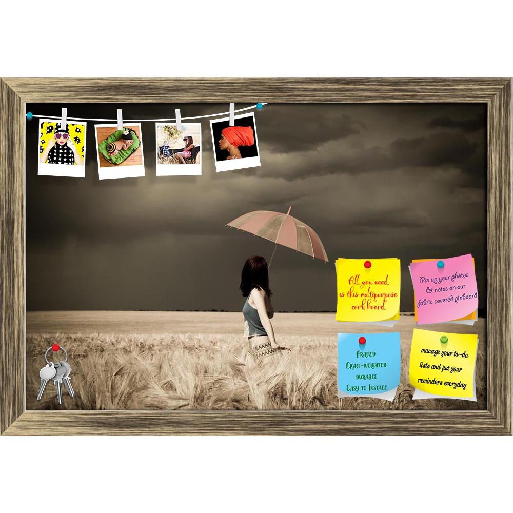 ArtzFolio Girl With Umbrella At Field In Retro Style Printed Bulletin Board Notice Pin Board Soft Board | Framed-Bulletin Boards Framed-AZ5005796BLB_FR_RF_R-0-Image Code 5005796 Vishnu Image Folio Pvt Ltd, IC 5005796, ArtzFolio, Bulletin Boards Framed, Figurative, Landscapes, Photography, girl, with, umbrella, at, field, in, retro, style, printed, bulletin, board, notice, pin, soft, framed, adult, beautiful, beauty, cereals, classic, clothes, clouds, cloudy, crop, female, free, harvest, keep, look, nature, 
