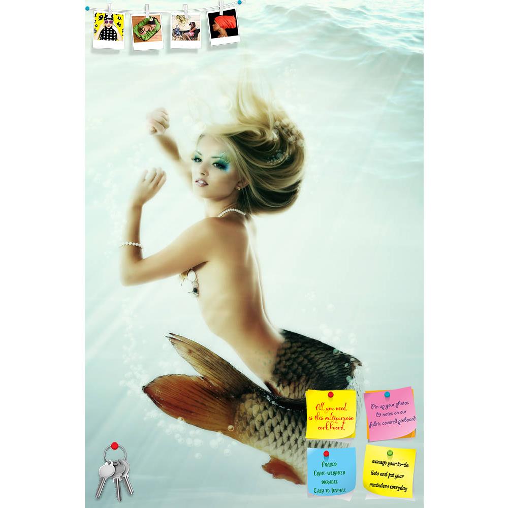 ArtzFolio Mermaid Magic Underwater Mythology Printed Bulletin Board Notice Pin Board Soft Board | Frameless-Bulletin Boards Frameless-AZ5005800BLB_FL_RF_R-0-Image Code 5005800 Vishnu Image Folio Pvt Ltd, IC 5005800, ArtzFolio, Bulletin Boards Frameless, Fantasy, Figurative, Photography, mermaid, magic, underwater, mythology, printed, bulletin, board, notice, pin, soft, frameless, girl, woman, water, nymph, female, beauty, hair, sea, beautiful, dream, silence, charm, teen, teenager, teenage, tail, fish, tale