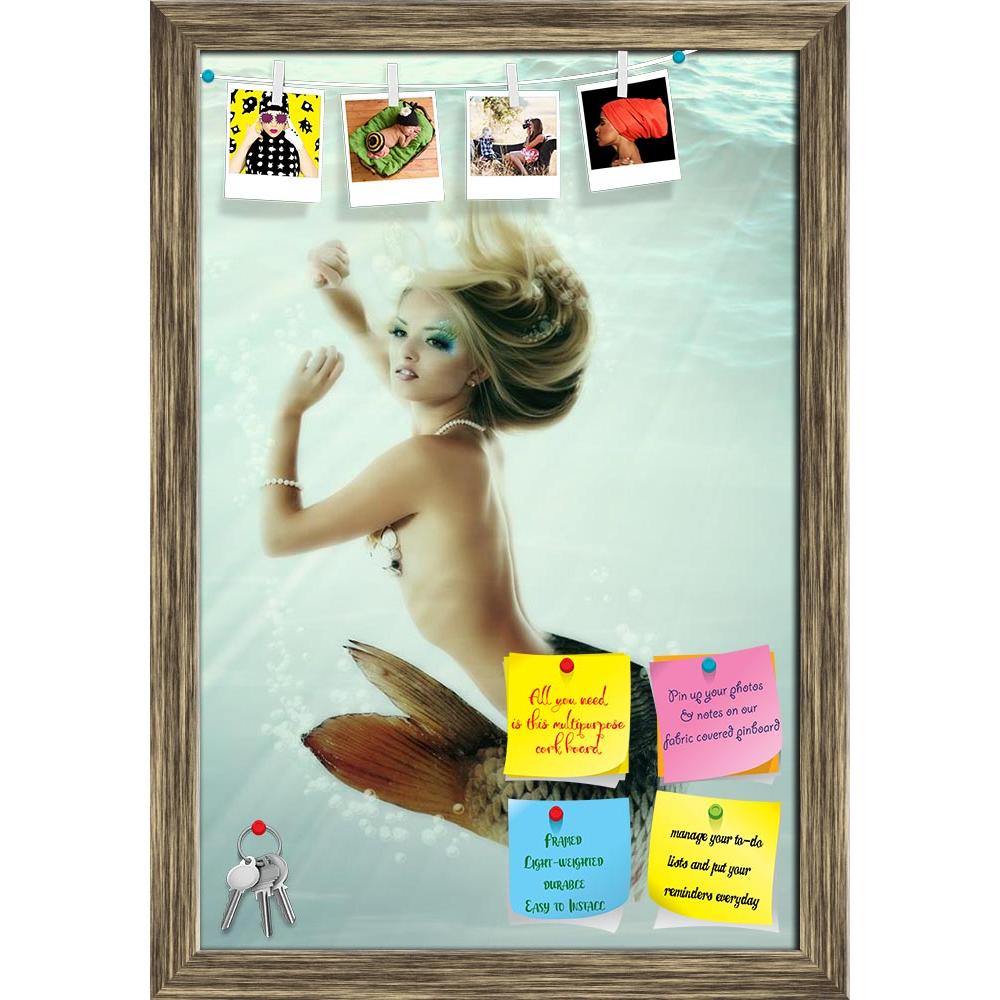ArtzFolio Mermaid Magic Underwater Mythology Printed Bulletin Board Notice Pin Board Soft Board | Framed-Bulletin Boards Framed-AZ5005800BLB_FR_RF_R-0-Image Code 5005800 Vishnu Image Folio Pvt Ltd, IC 5005800, ArtzFolio, Bulletin Boards Framed, Fantasy, Figurative, Photography, mermaid, magic, underwater, mythology, printed, bulletin, board, notice, pin, soft, framed, girl, woman, water, nymph, female, beauty, hair, sea, beautiful, dream, silence, charm, teen, teenager, teenage, tail, fish, tale, legend, gr