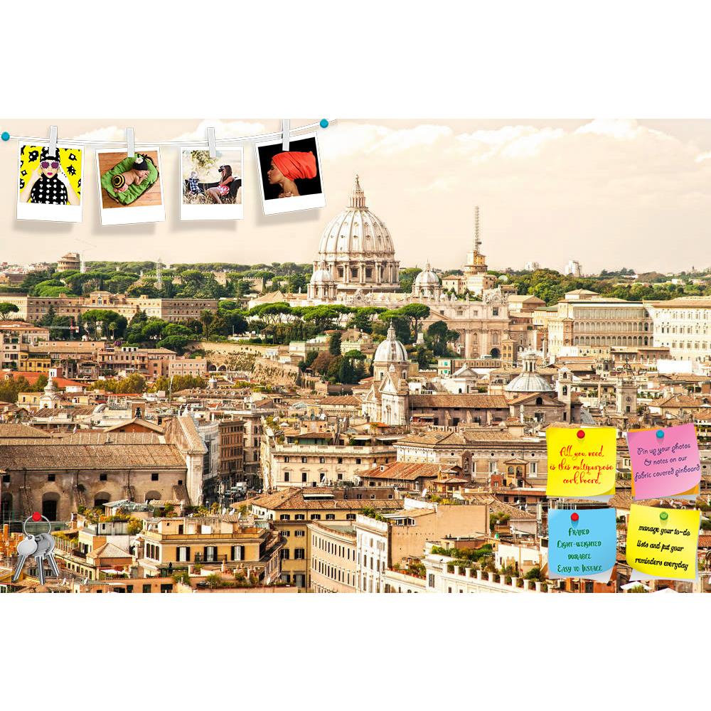 ArtzFolio View Of San Peter Basilica, Rome, Italy Printed Bulletin Board Notice Pin Board Soft Board | Frameless-Bulletin Boards Frameless-AZ5005805BLB_FL_RF_R-0-Image Code 5005805 Vishnu Image Folio Pvt Ltd, IC 5005805, ArtzFolio, Bulletin Boards Frameless, Places, Vintage, Photography, view, of, san, peter, basilica, rome, italy, printed, bulletin, board, notice, pin, soft, frameless, pope, capital, city, landmark, famous, architecture, art, building, cathedral, christian, christianity, church, dome, mast