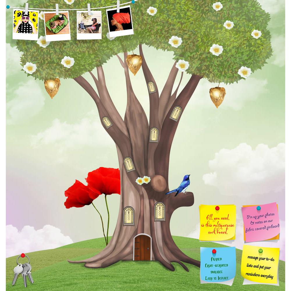 ArtzFolio Summer Time Printed Bulletin Board Notice Pin Board Soft Board | Frameless-Bulletin Boards Frameless-AZ5005821BLB_FL_RF_R-0-Image Code 5005821 Vishnu Image Folio Pvt Ltd, IC 5005821, ArtzFolio, Bulletin Boards Frameless, Conceptual, Kids, Digital Art, summer, time, printed, bulletin, board, notice, pin, soft, frameless, sky, hill, tree, park, bird, home, tale, elves, field, magic, grass, lamps, bloom, paint, relax, house, trunk, scene, drawn, fairy, leaves, floral, spring, clouds, garden, poster, 