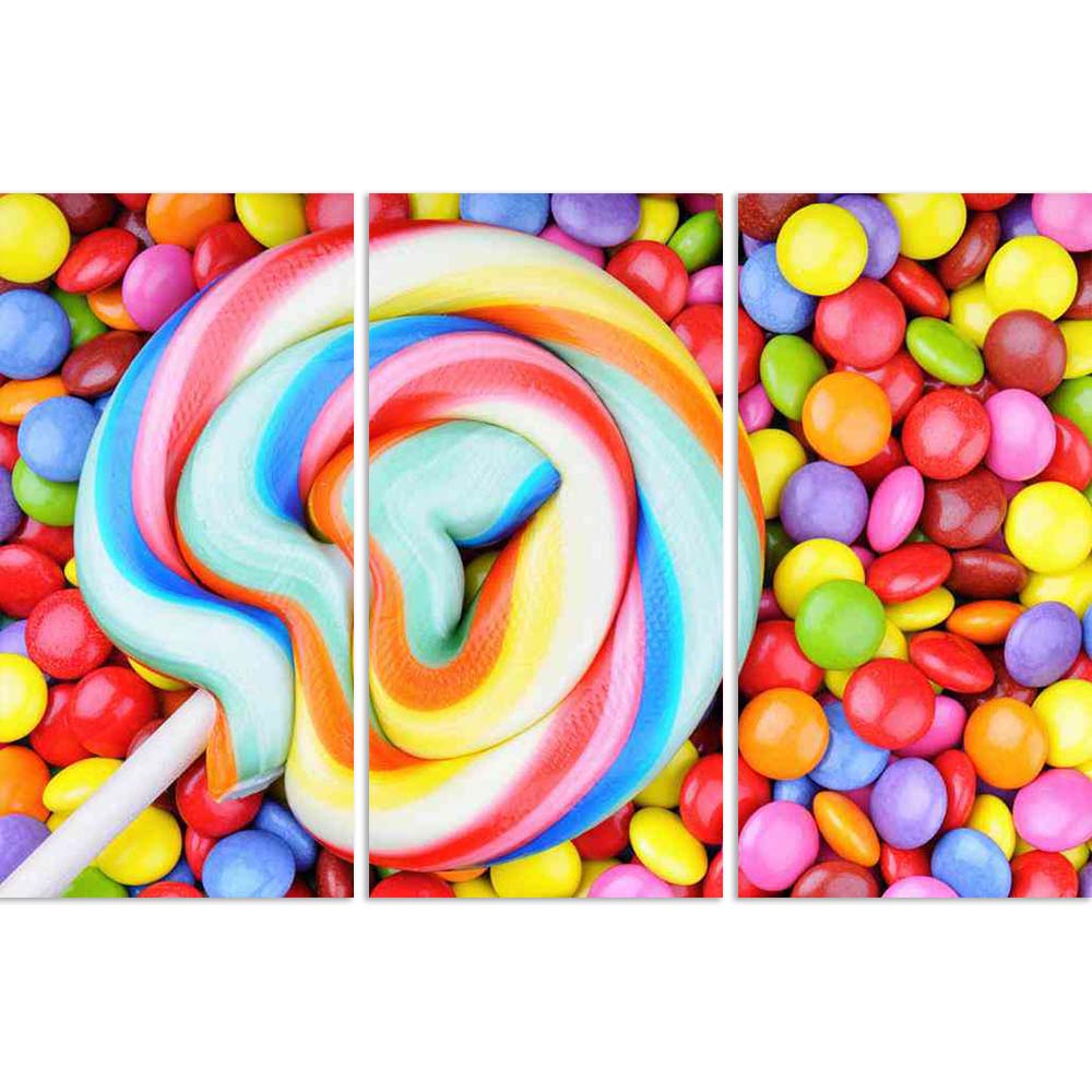 ArtzFolio Photo of Striped Lollipops Multicolored Smarties Split Art Painting Panel on Sunboard-Split Art Panels-AZ5005827SPL_FR_RF_R-0-Image Code 5005827 Vishnu Image Folio Pvt Ltd, IC 5005827, ArtzFolio, Split Art Panels, Food & Beverage, Photography, photo, of, striped, lollipops, multicolored, smarties, split, art, painting, panel, on, sunboard, framed, canvas, print, wall, for, living, room, with, frame, poster, pitaara, box, large, size, drawing, big, office, reception, kids, designer, decorative, ama