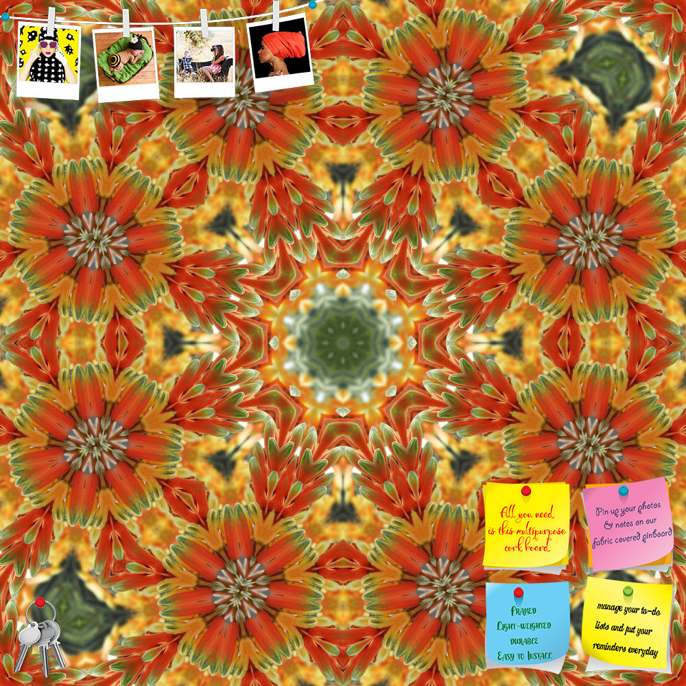 ArtzFolio Orange Mandala Printed Bulletin Board Notice Pin Board Soft Board | Frameless-Bulletin Boards Frameless-AZ5005831BLB_FL_RF_R-0-Image Code 5005831 Vishnu Image Folio Pvt Ltd, IC 5005831, ArtzFolio, Bulletin Boards Frameless, Abstract, Traditional, Digital Art, orange, mandala, printed, bulletin, board, notice, pin, soft, frameless, bright, floral, flower, red, green, white, art, background, backdrop, decor, decoration, geometric, graphic, kaleidoscope, kaleidoscopic, circle, round, symmetry, wallpa