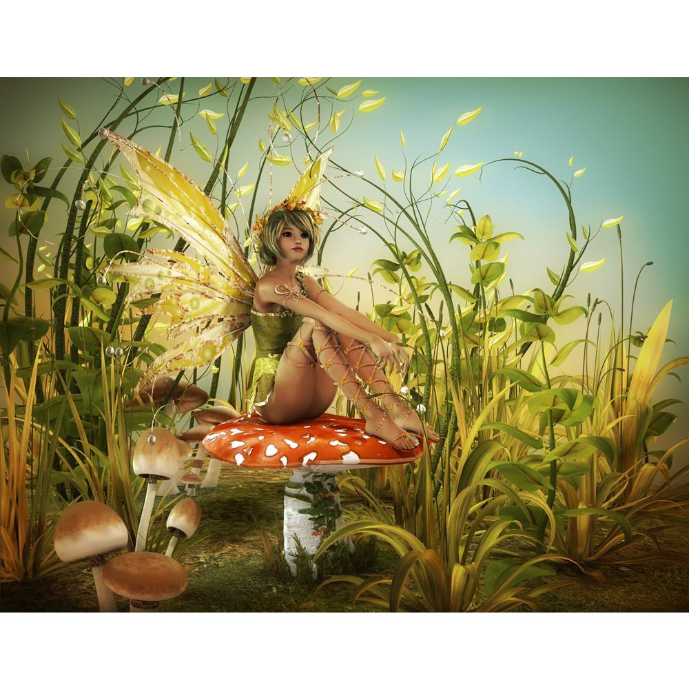 ArtzFolio A Little Fairy Sitting On A Fly Agaric Unframed Premium Canvas Painting-Paintings Unframed Premium-AZ5005838ART_UN_RF_R-0-Image Code 5005838 Vishnu Image Folio Pvt Ltd, IC 5005838, ArtzFolio, Paintings Unframed Premium, Fantasy, Figurative, Photography, a, little, fairy, sitting, on, fly, agaric, unframed, premium, canvas, painting, large, size, print, wall, for, living, room, without, frame, decorative, poster, art, pitaara, box, drawing, amazonbasics, big, kids, designer, office, reception, repr