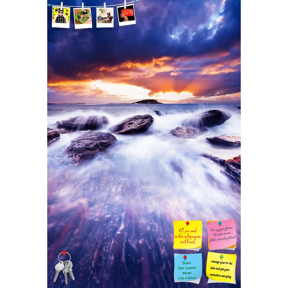 ArtzFolio Gorgeous Sunset Over Crashing Waves Printed Bulletin Board Notice Pin Board Soft Board | Frameless-Bulletin Boards Frameless-AZ5005840BLB_FL_RF_R-0-Image Code 5005840 Vishnu Image Folio Pvt Ltd, IC 5005840, ArtzFolio, Bulletin Boards Frameless, Landscapes, Photography, gorgeous, sunset, over, crashing, waves, printed, bulletin, board, notice, pin, soft, frameless, australia, bay, beach, beauty, clouds, coast, color, colour, creation, fleurieu, golden, harbour, horizon, island, landscape, natural, 