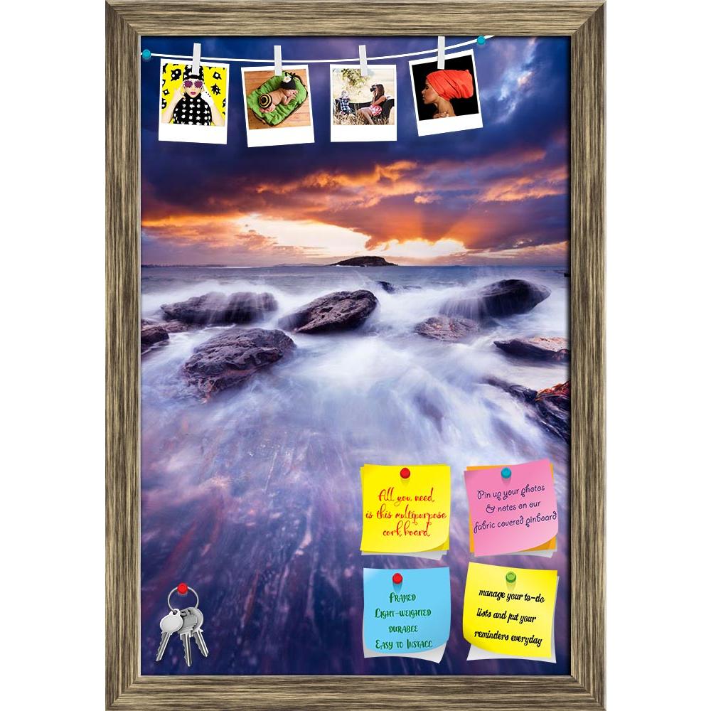ArtzFolio Gorgeous Sunset Over Crashing Waves Printed Bulletin Board Notice Pin Board Soft Board | Framed-Bulletin Boards Framed-AZ5005840BLB_FR_RF_R-0-Image Code 5005840 Vishnu Image Folio Pvt Ltd, IC 5005840, ArtzFolio, Bulletin Boards Framed, Landscapes, Photography, gorgeous, sunset, over, crashing, waves, printed, bulletin, board, notice, pin, soft, framed, australia, bay, beach, beauty, clouds, coast, color, colour, creation, fleurieu, golden, harbour, horizon, island, landscape, natural, nature, ocea