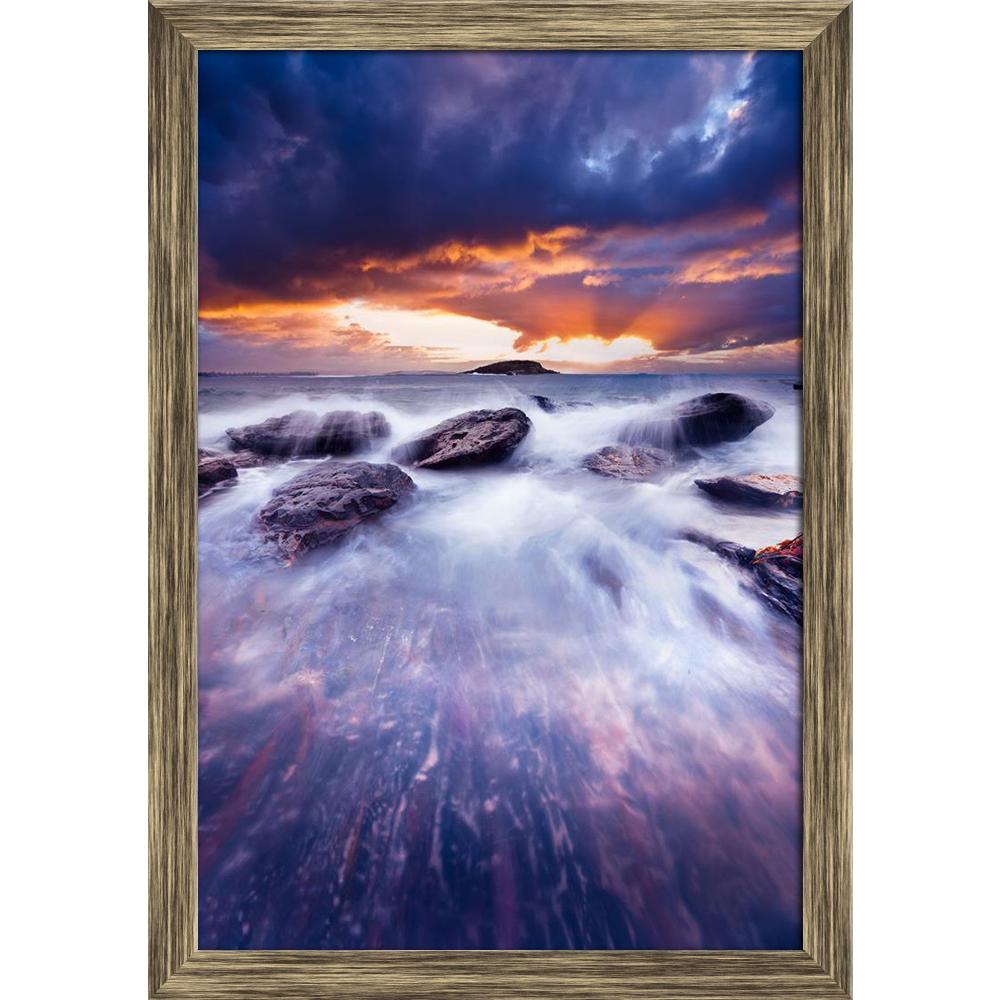 ArtzFolio Gorgeous Sunset Over Crashing Waves Canvas Painting-Paintings Wooden Framing-AZ5005840ART_FR_RF_R-0-Image Code 5005840 Vishnu Image Folio Pvt Ltd, IC 5005840, ArtzFolio, Paintings Wooden Framing, Landscapes, Photography, gorgeous, sunset, over, crashing, waves, canvas, painting, framed, print, wall, for, living, room, with, frame, poster, pitaara, box, large, size, drawing, art, split, big, office, reception, of, kids, panel, designer, decorative, amazonbasics, reprint, small, bedroom, on, scenery
