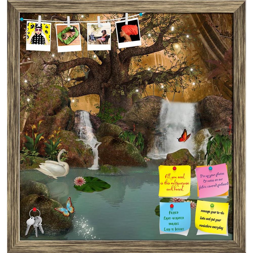 ArtzFolio Lake In The Middle Of The Forest Printed Bulletin Board Notice Pin Board Soft Board | Framed-Bulletin Boards Framed-AZ5005841BLB_FR_RF_R-0-Image Code 5005841 Vishnu Image Folio Pvt Ltd, IC 5005841, ArtzFolio, Bulletin Boards Framed, Conceptual, Landscapes, Digital Art, lake, in, the, middle, of, forest, printed, bulletin, board, notice, pin, soft, framed, oak, swan, tree, bird, pond, moss, wood, mere, wild, tale, river, rocks, magic, calla, place, float, scene, fairy, water, lagoon, plants, secret