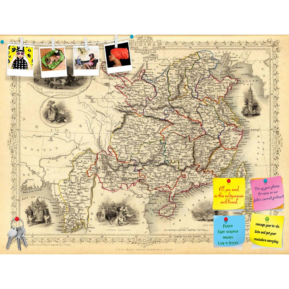 ArtzFolio Photo of an 1851 Old Map Of China Printed Bulletin Board Notice Pin Board Soft Board | Frameless-Bulletin Boards Frameless-AZ5005846BLB_FL_RF_R-0-Image Code 5005846 Vishnu Image Folio Pvt Ltd, IC 5005846, ArtzFolio, Bulletin Boards Frameless, Places, Vintage, Photography, photo, of, an, 1851, old, map, china, printed, bulletin, board, notice, pin, soft, frameless, ancient, antique, arabia, area, art, artistic, artwork, asia, atlas, cartographical, cartography, central, dragon, cities, color, colou