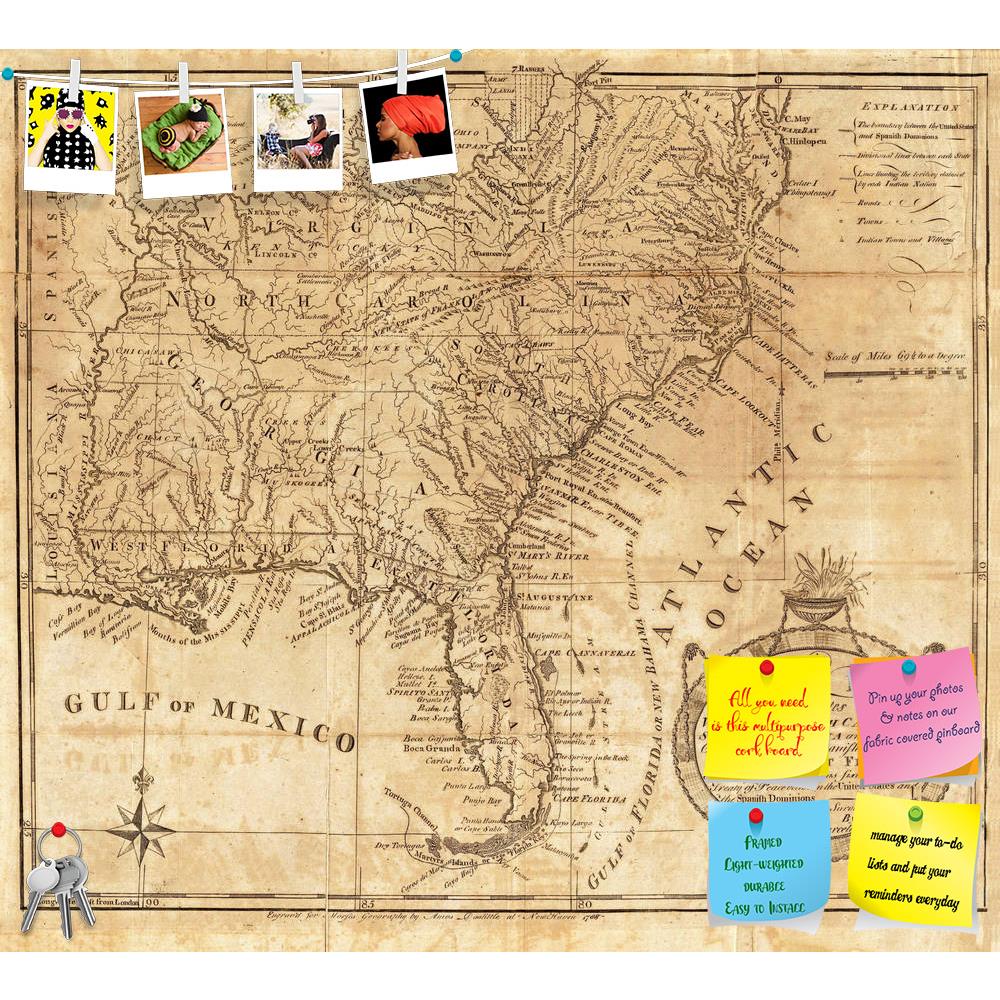ArtzFolio Photo of America as per 1789 Old Map Printed Bulletin Board Notice Pin Board Soft Board | Frameless-Bulletin Boards Frameless-AZ5005847BLB_FL_RF_R-0-Image Code 5005847 Vishnu Image Folio Pvt Ltd, IC 5005847, ArtzFolio, Bulletin Boards Frameless, Places, Vintage, Photography, photo, of, america, as, per, 1789, old, map, printed, bulletin, board, notice, pin, soft, frameless, florida, caribean, caribes, cuba, age, ancient, antiquity, atlantic, atlas, background, book, border, cartography, city, coun