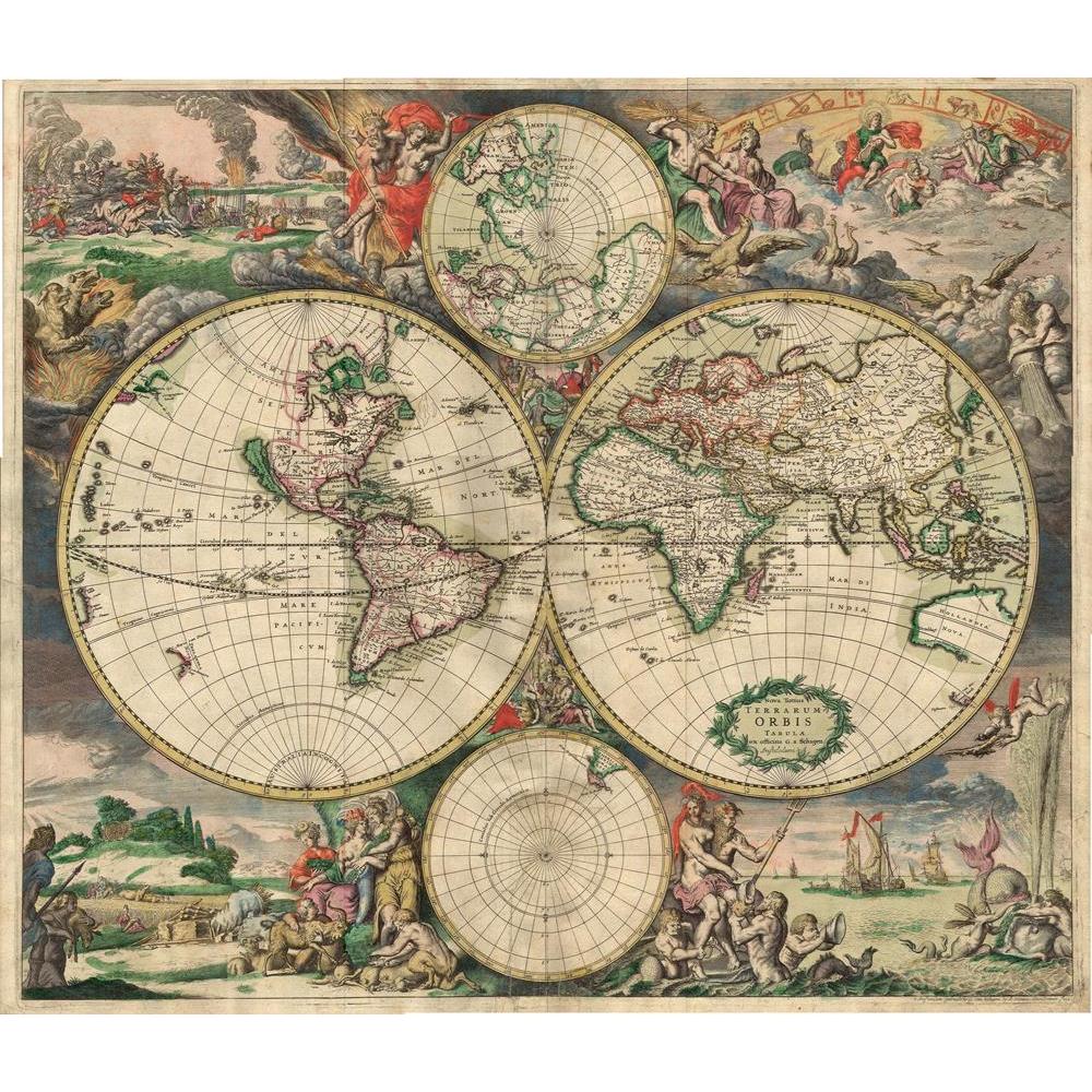 ArtzFolio Photo of the World in 1680 Canvas Painting-Paintings MDF Framing-AZ5005849ART_UN_RF_R-0-Image Code 5005849 Vishnu Image Folio Pvt Ltd, IC 5005849, ArtzFolio, Paintings MDF Framing, Places, Vintage, Photography, photo, of, the, world, in, 1680, canvas, painting, framed, print, wall, for, living, room, with, frame, poster, pitaara, box, large, size, drawing, art, split, big, office, reception, kids, panel, designer, decorative, amazonbasics, reprint, small, bedroom, on, scenery, ancient, antiquity, 